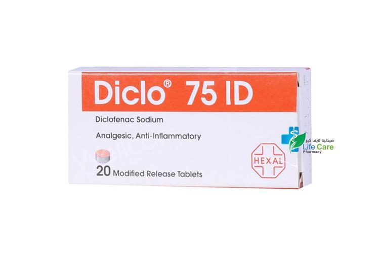DICLO 75 ID TABLETS 20 TAB - Life Care Pharmacy