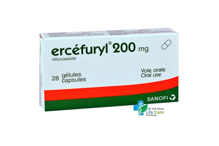 ERCEFURYL CAPSULES 200 MG 28 CAP - Life Care Pharmacy