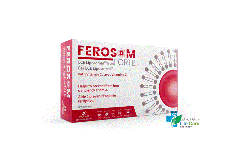 FEROSOM FORTE 20 CAPSULES - Life Care Pharmacy