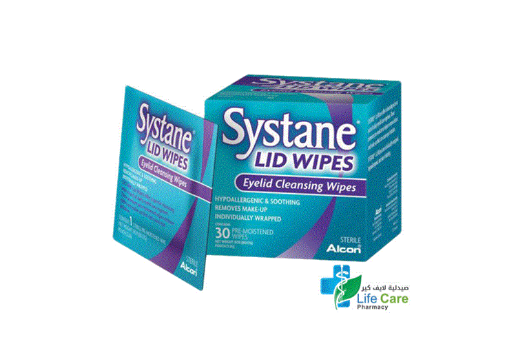 SYSTANE LID WIPES EYELID CLEANSING 30 WIPES - Life Care Pharmacy