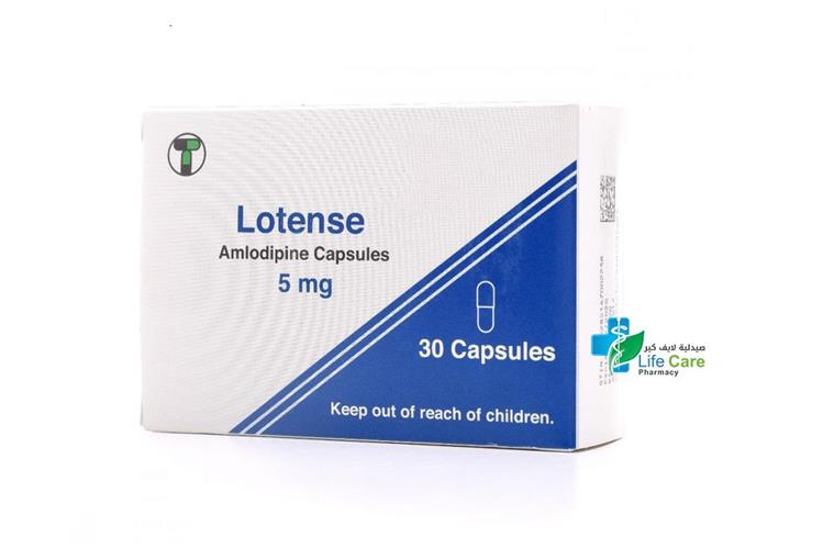 LOTENSE 5 MG 30 CAPSULES - Life Care Pharmacy