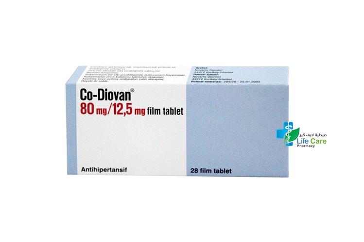 CO DIOVAN 80 MG 12.5 MG 28 TABLETS - Life Care Pharmacy