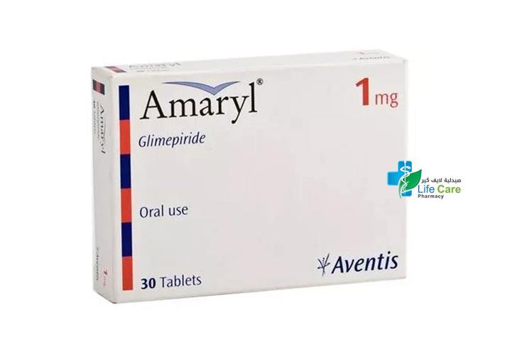 AMARYL 1 MG 30 TABLETS - Life Care Pharmacy