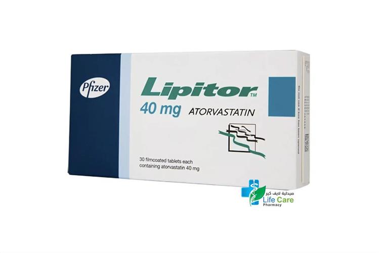 LIPITOR 40 MG 30 TABLETS - Life Care Pharmacy