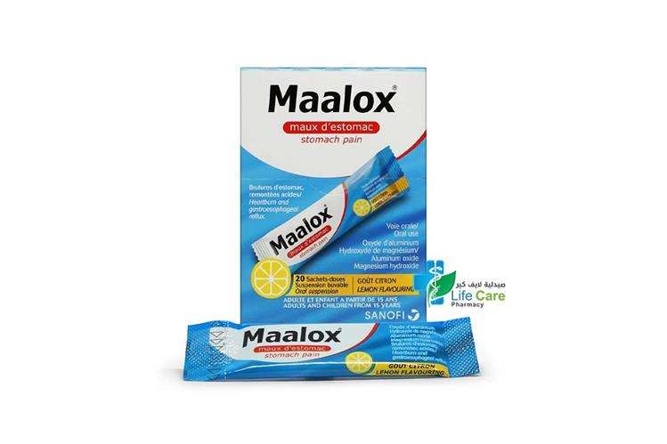 MAALOX ORAL SUSP. 20 SACHETS - Life Care Pharmacy