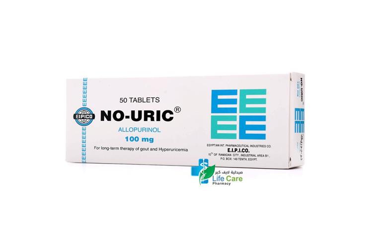 NO URIC 100 MG 50 TABLETS - Life Care Pharmacy