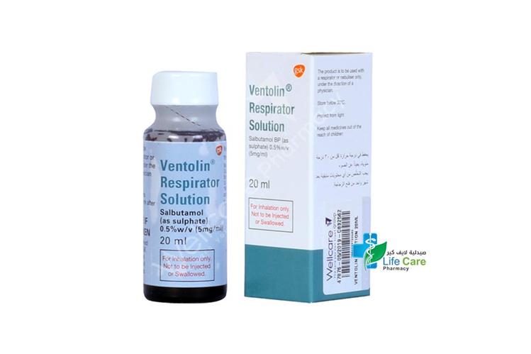 VENTOLIN RESPIRATOR SOLN. 20 ML - Life Care Pharmacy