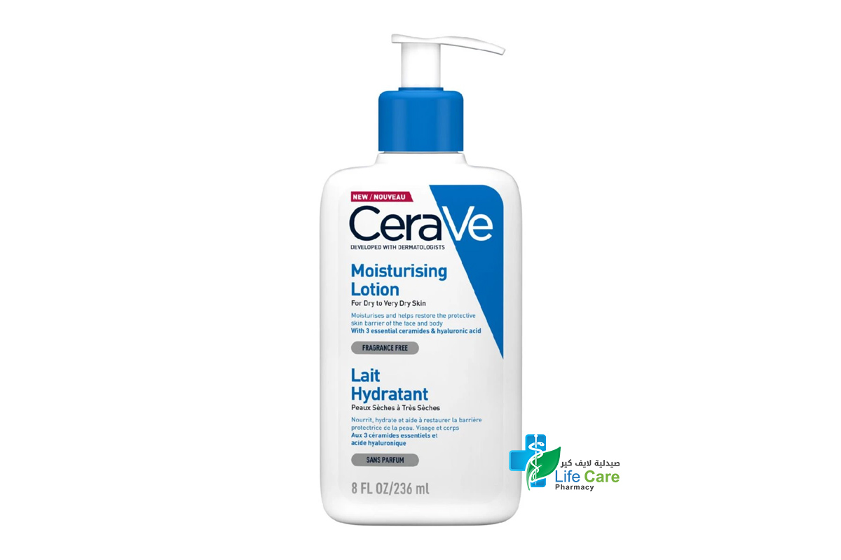 CERAVE MOISTURISING LOTION LAIT HYDRATANT 236 ML - Life Care Pharmacy
