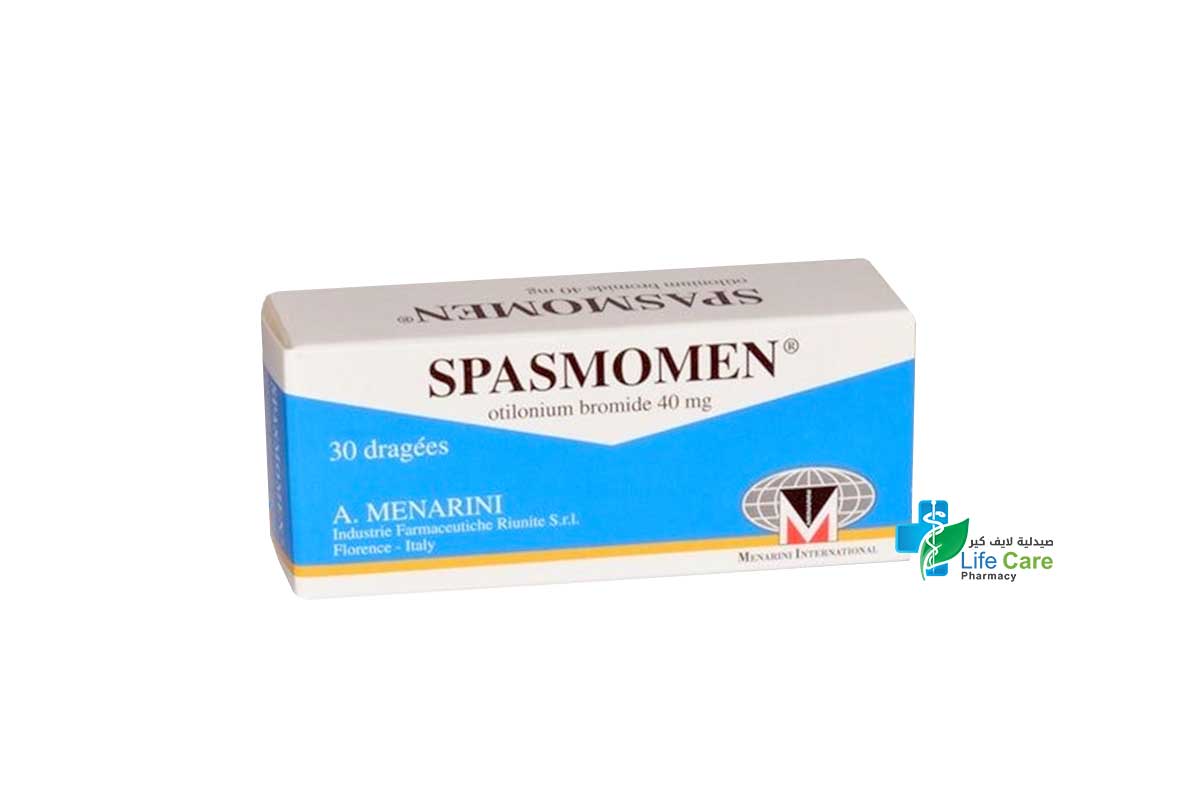 SPASMOMEN 40 MG 30 TABS. - Life Care Pharmacy