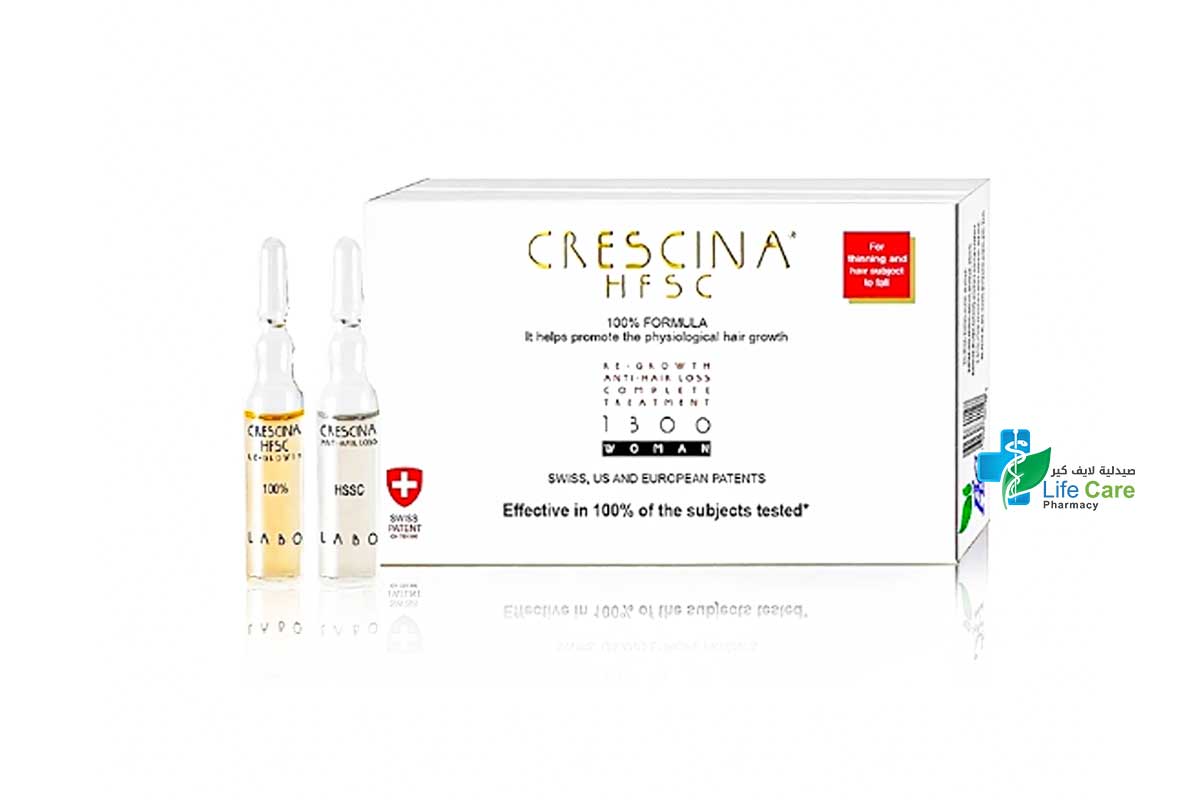 CRESCINA HFSC 100% 1300 WOMAN 10 TC PLUS 10 FL VIALS - Life Care Pharmacy