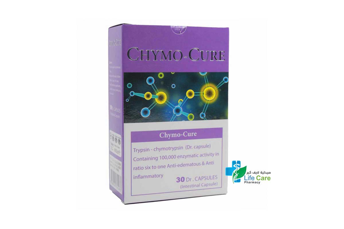 CHYMO CURE 30 CAPSULES - Life Care Pharmacy