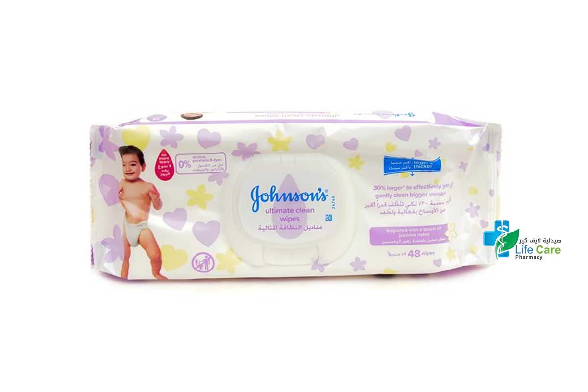 JOHNSONS ULTIMATE CLEAN WIPES 48 WIPES - Life Care Pharmacy