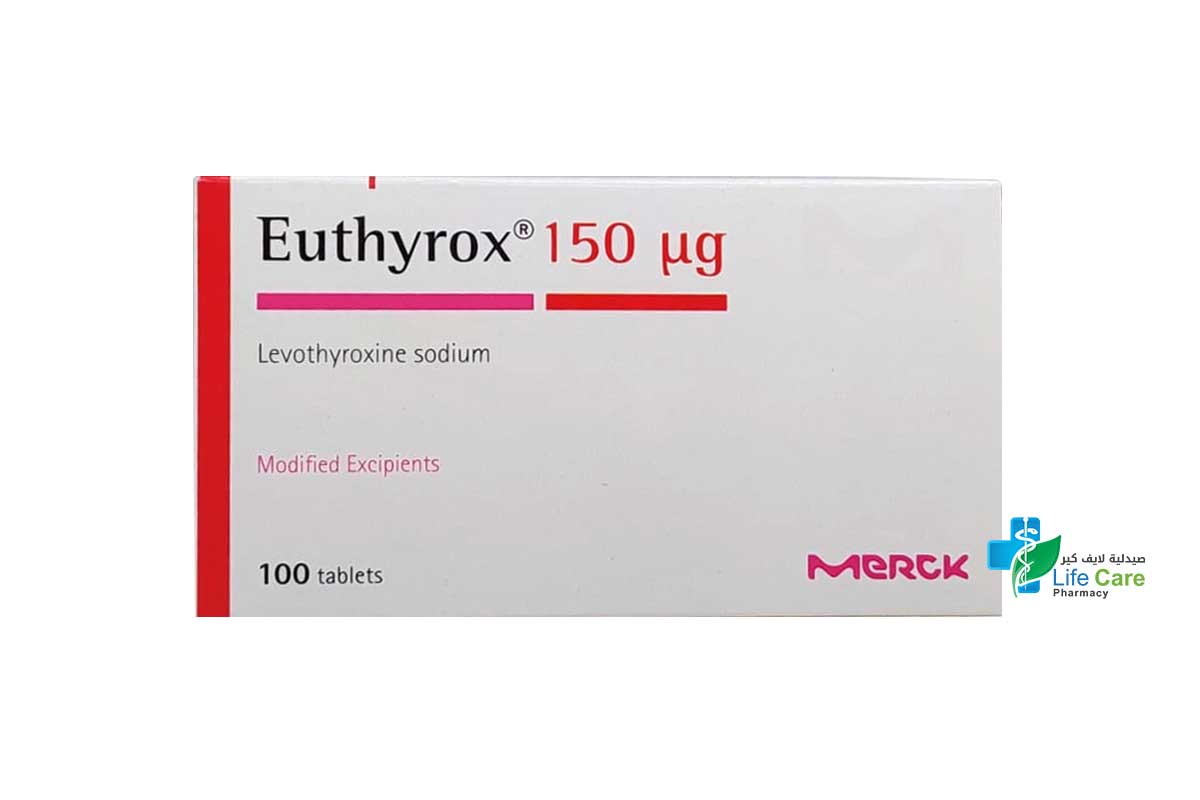 EUTHYROX 150 MCG 100 TAB - Life Care Pharmacy
