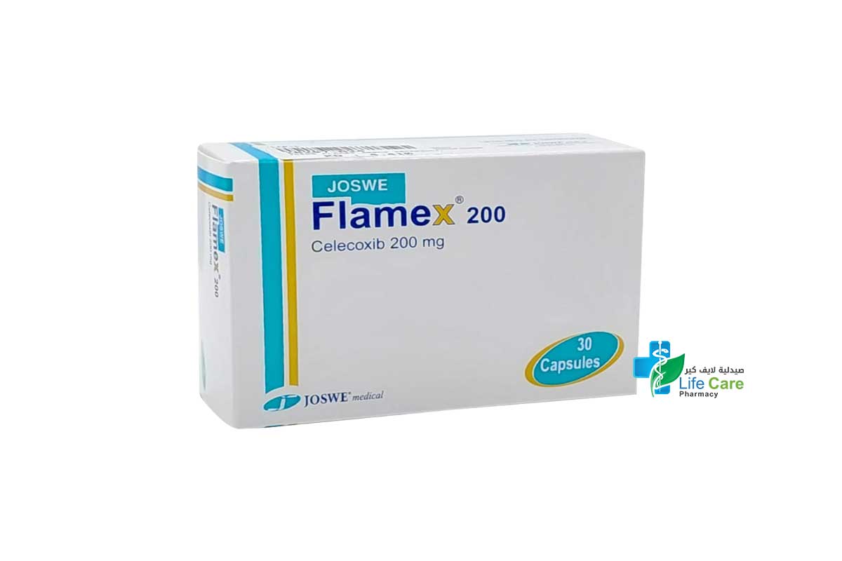 JOSWE FLAMEX 200MG 30 CAPSULES - Life Care Pharmacy