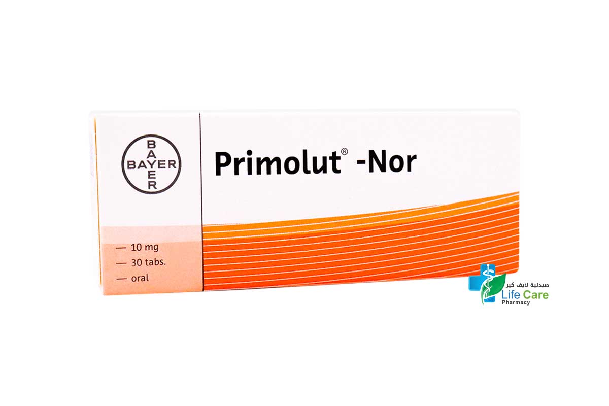 PRIMOLUT NOR 10 MG 30 TAB - Life Care Pharmacy