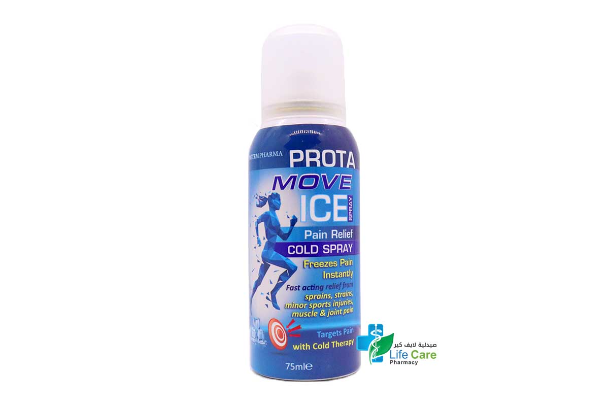 PROTA MOVE ICE PAIN RELIEF COLD SPRAY 75 ML - Life Care Pharmacy