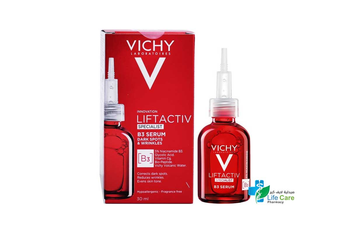 VICHY LIFTACTIV SPECIALIST B3 SERUM 30ML - Life Care Pharmacy