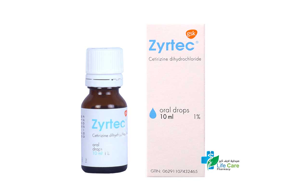 ZYRTEC ORAL DROPS 10ML - Life Care Pharmacy