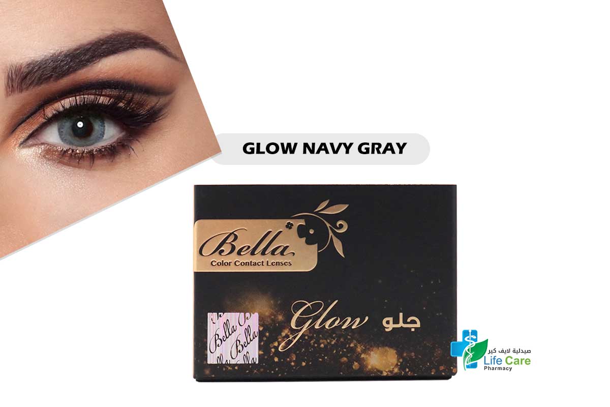 BELLA COLOR CONTACT LENSES GLOW NAVY GRAY - Life Care Pharmacy