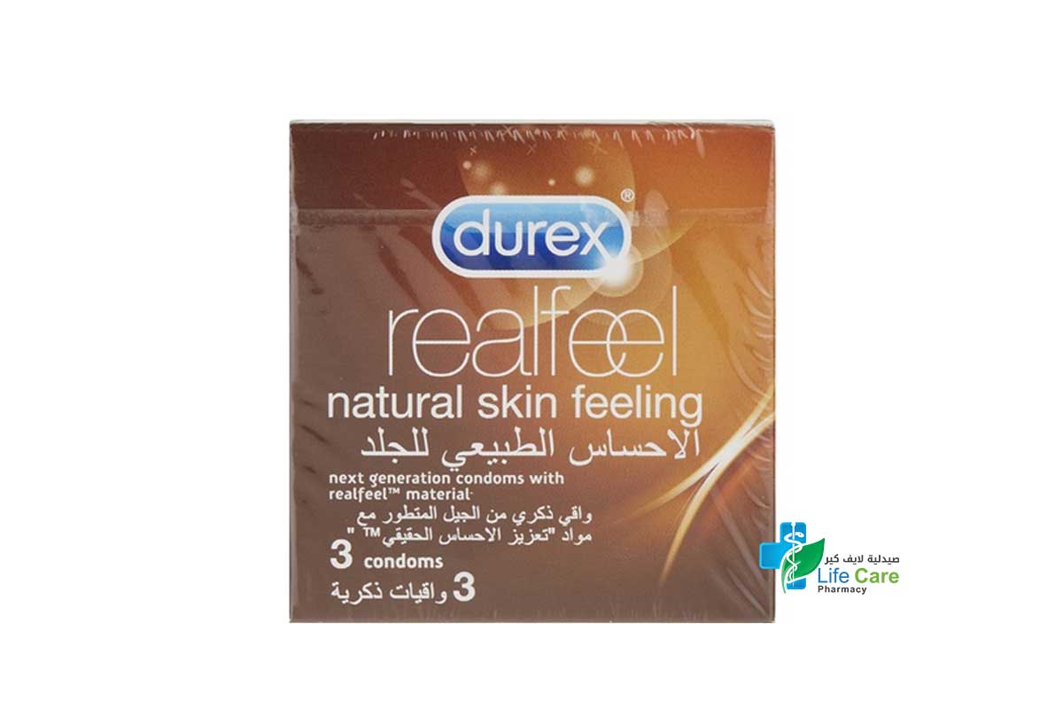 DUREX REAL FEEL 3 CONDOMS - Life Care Pharmacy