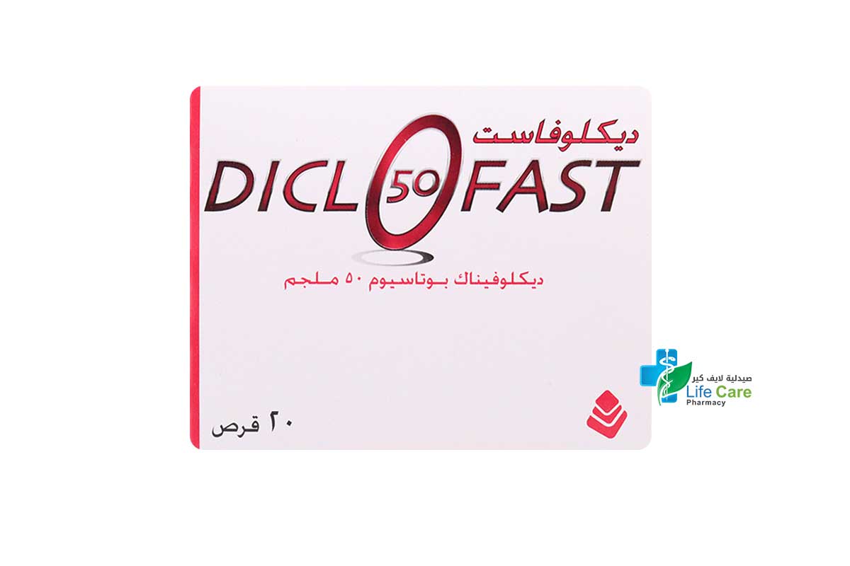 DICLOFAST TABLETS 50MG 20 TAB - Life Care Pharmacy