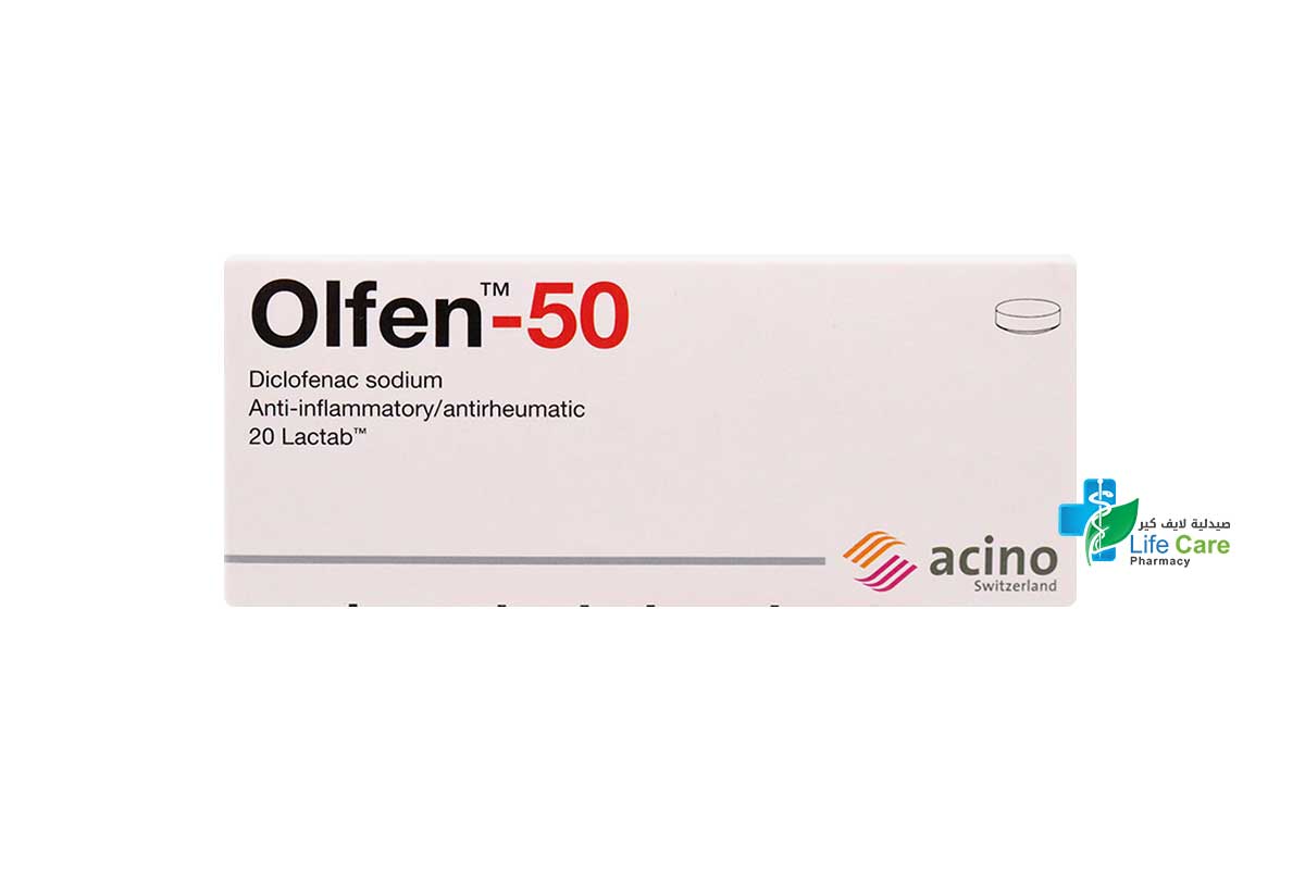 OLFEN 50 MG 20 TAB - Life Care Pharmacy