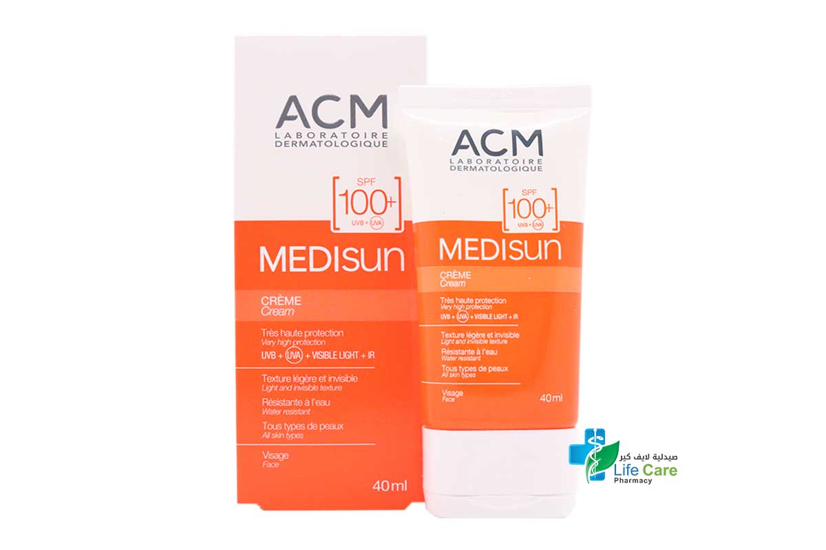 ACM MEDISUN CREAM SPF100 PLUS 40 ML - Life Care Pharmacy