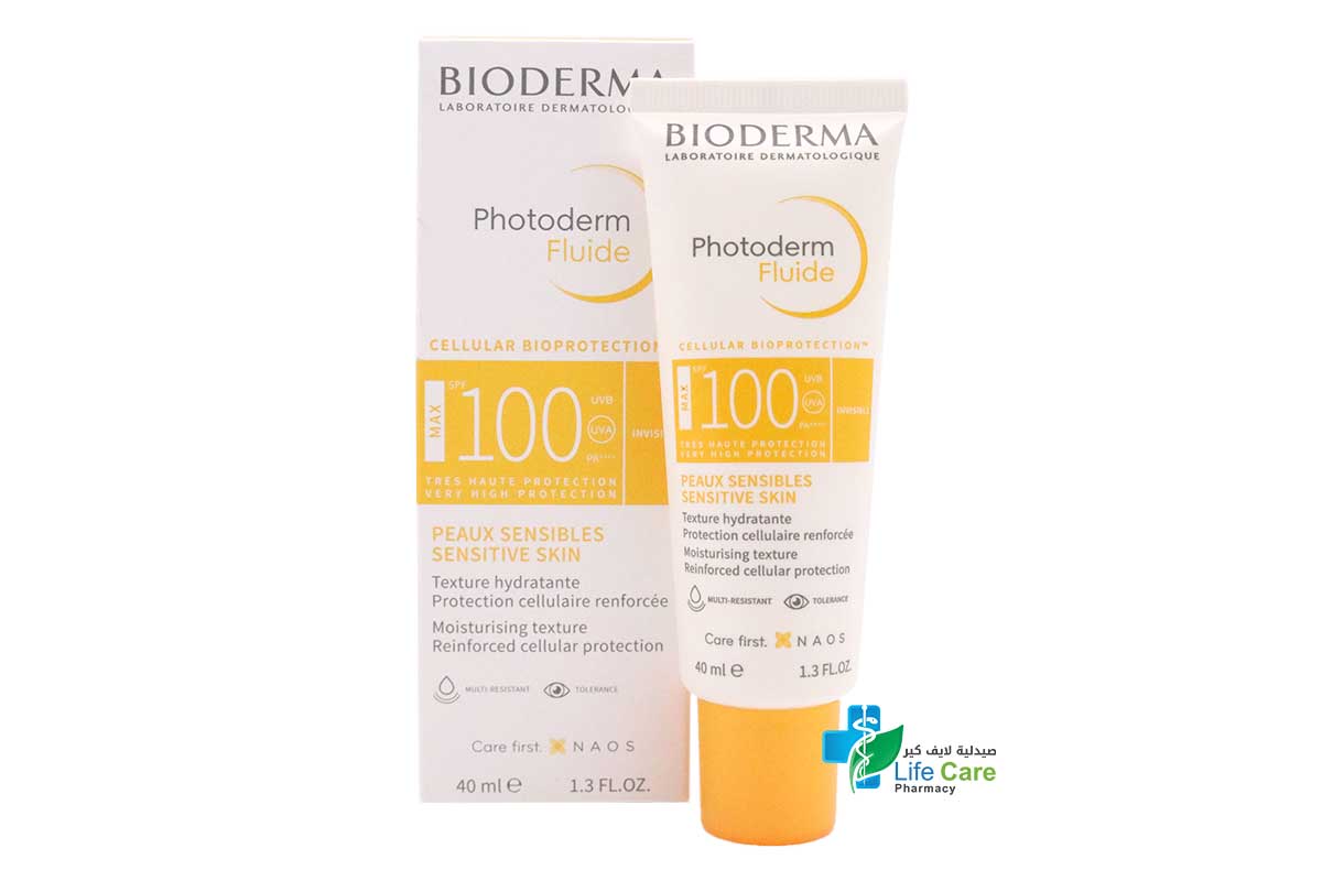 BIODERMA PHOTODERM FLUIDE MAX SPF100 40 ML - Life Care Pharmacy