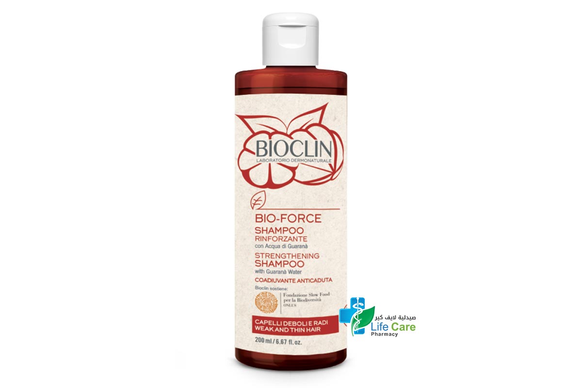 BIOCLIN BIO FORCE STRENGTHENING SHAMPOO 200ML - Life Care Pharmacy