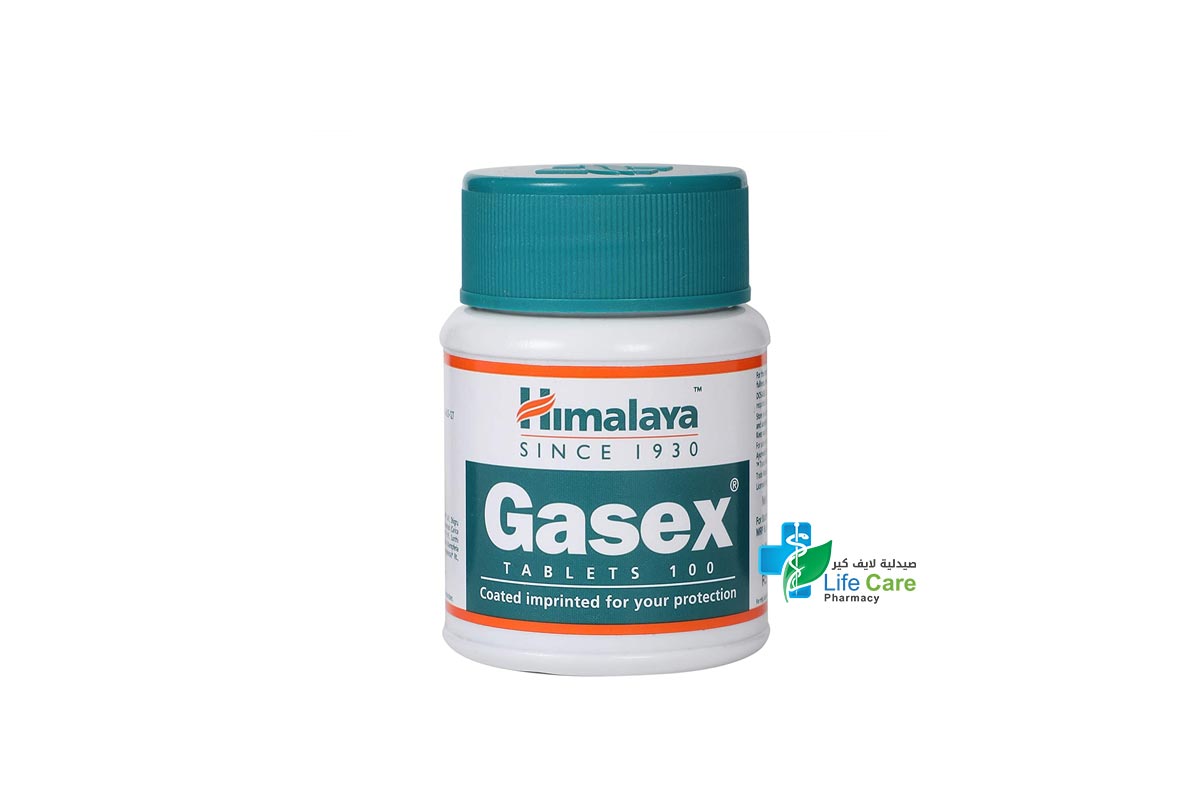 HIMALAYA GASEX 100 TABLETS - صيدلية لايف كير