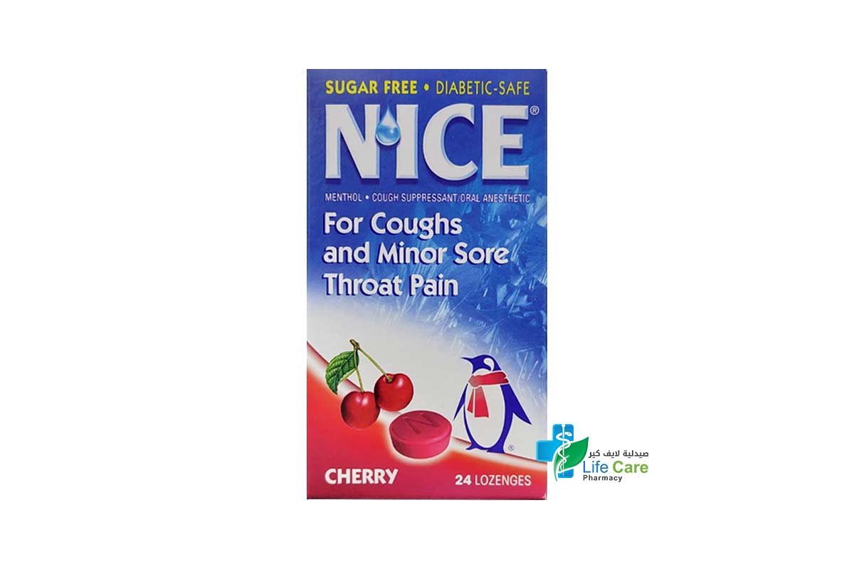 NICE CHERRY 24 LOZENGES - Life Care Pharmacy