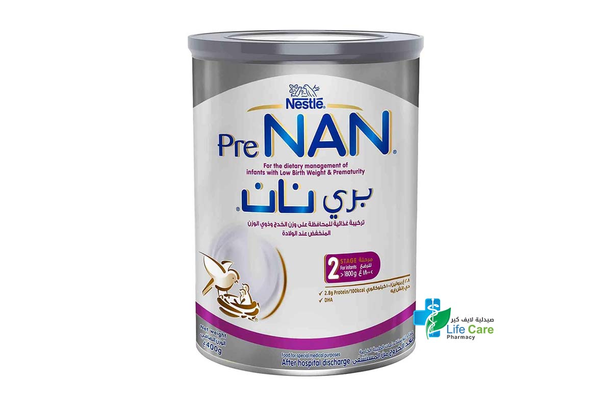 NAN PRE NO2 400 GM - Life Care Pharmacy