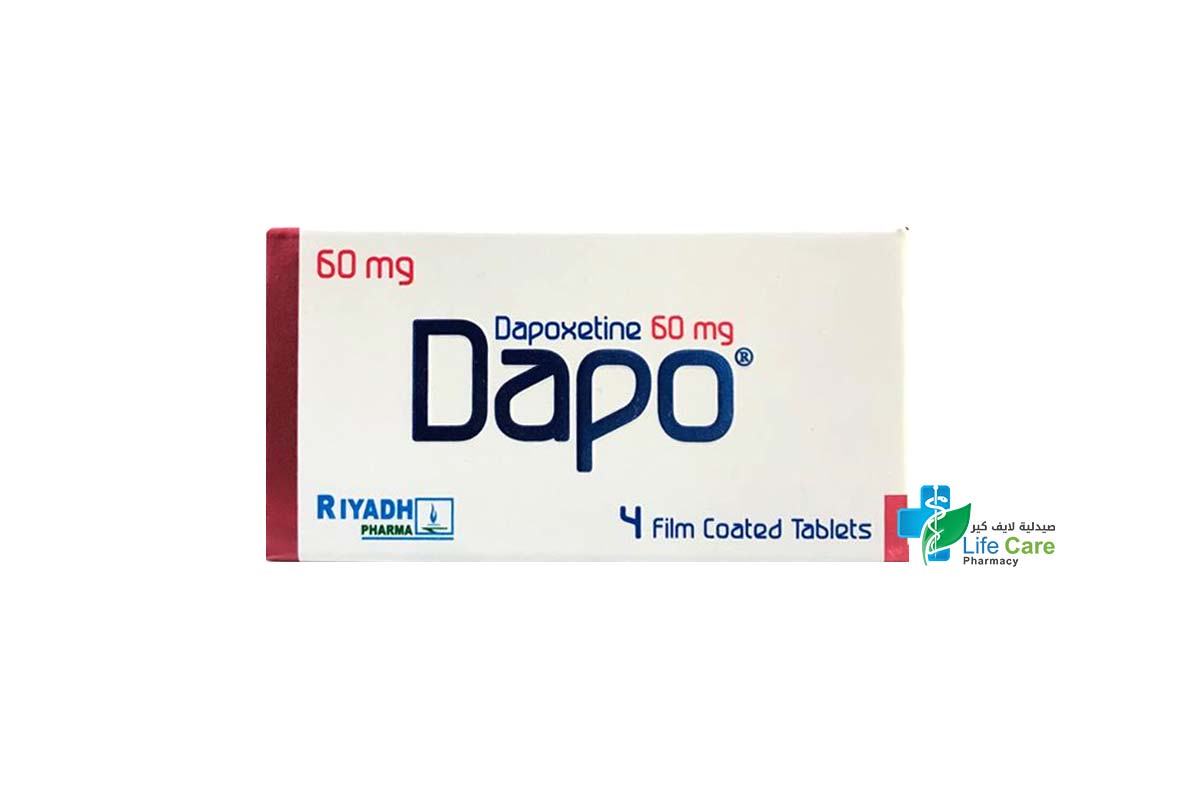 DAPO 60 MG 4 TABLETS - Life Care Pharmacy