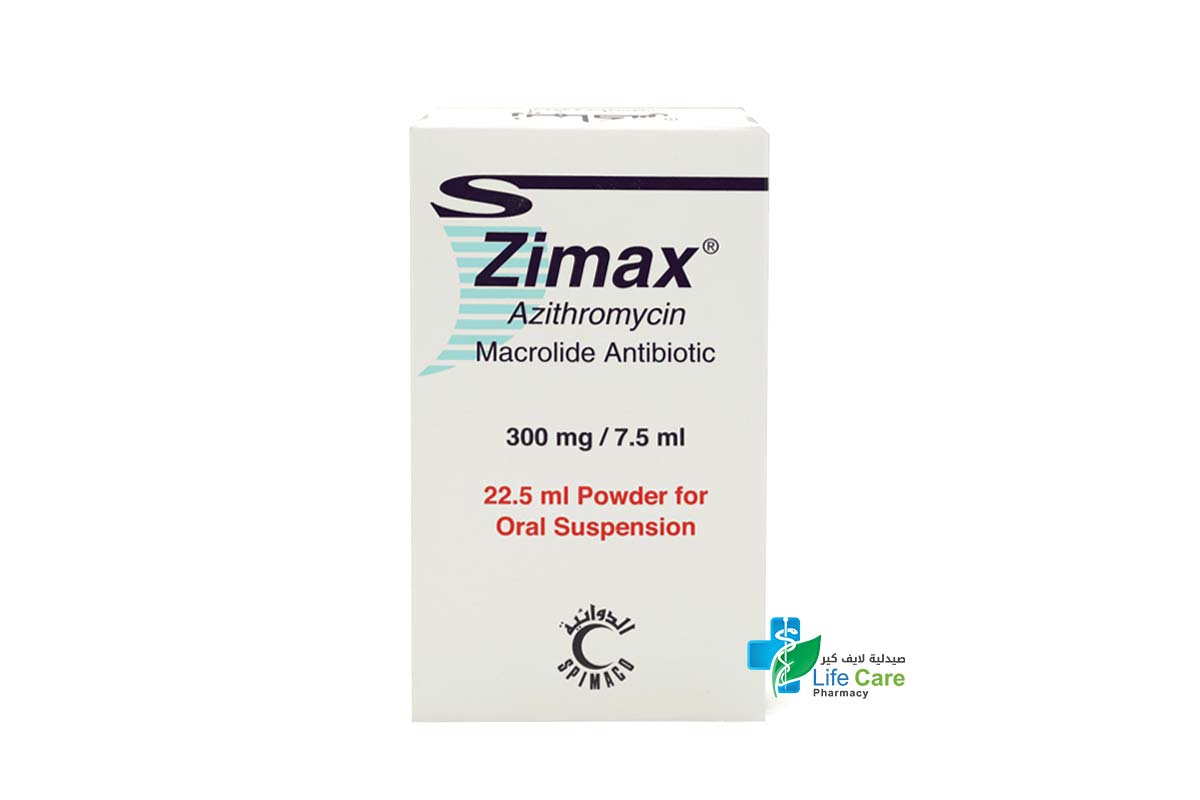 ZIMAX 300MG 7.5ML SUSPENSION 22.5ML - Life Care Pharmacy