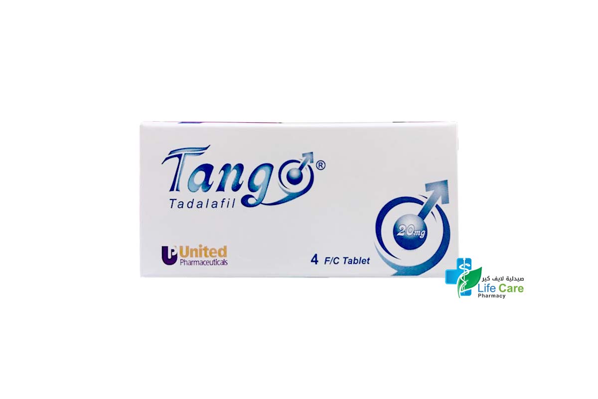 TANGO 20 MG 4 TABLETS - Life Care Pharmacy