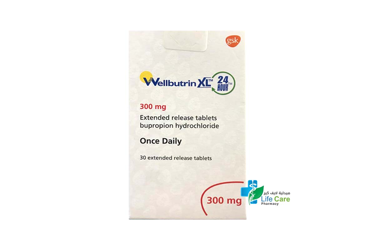 WELLBUTRIN XL 300MG 30 TABLETS - Life Care Pharmacy