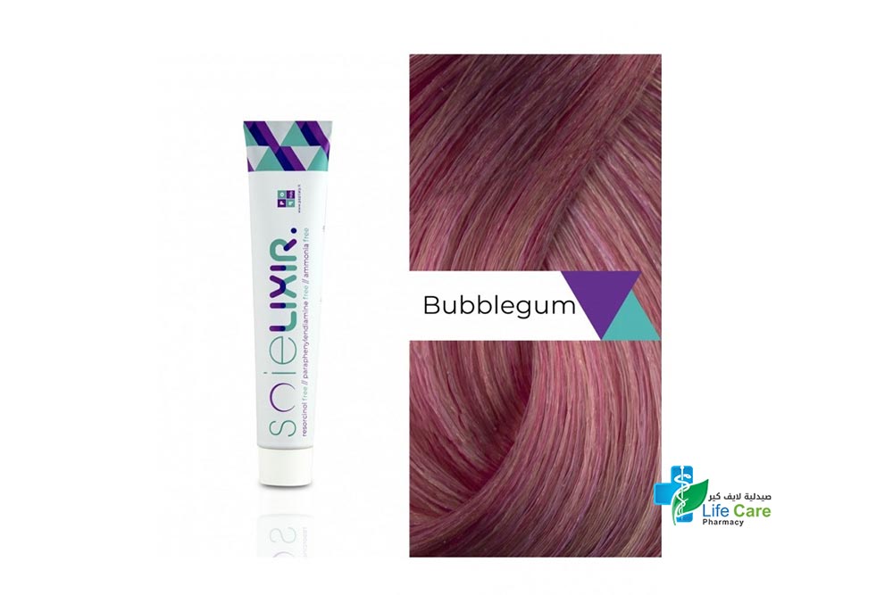 SOIELIXIR AMMONIA FREE HAIR COLOR BUBBLEGUM 100 ML - Life Care Pharmacy