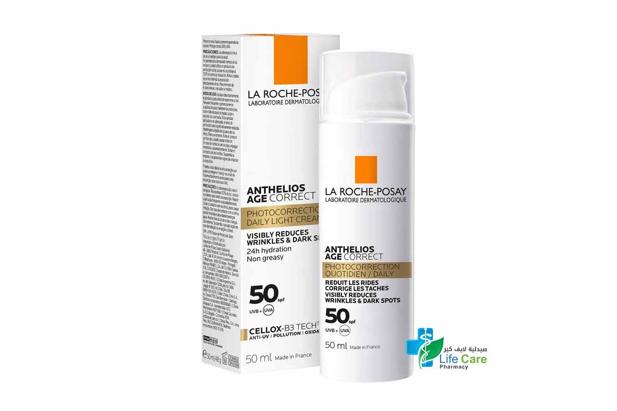 LA ROCHE POSAY ANTHELIOS AGE CORRECT SPF50 CREAM 50ML - Life Care Pharmacy