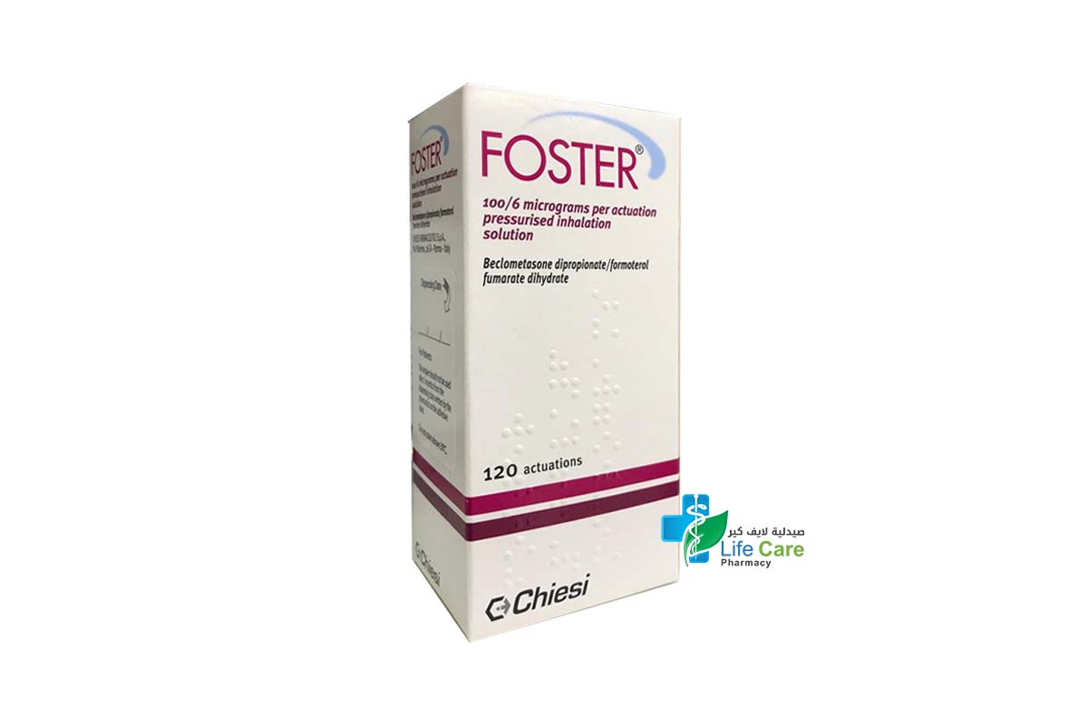 FOSTER 100/6 MICROGRAMS INH 120 ACTUATIONS - Life Care Pharmacy