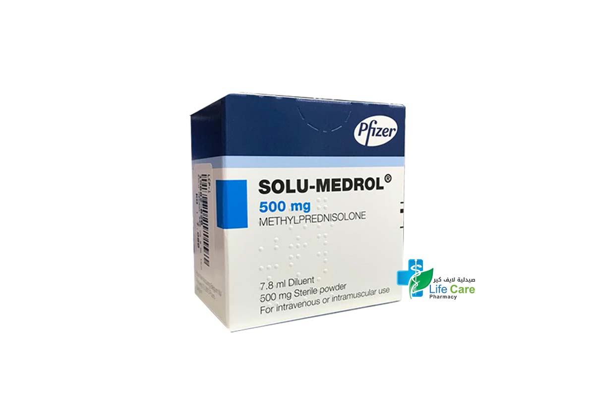 SOLU MEDROL 500 MG 8 ML INJECTION - Life Care Pharmacy