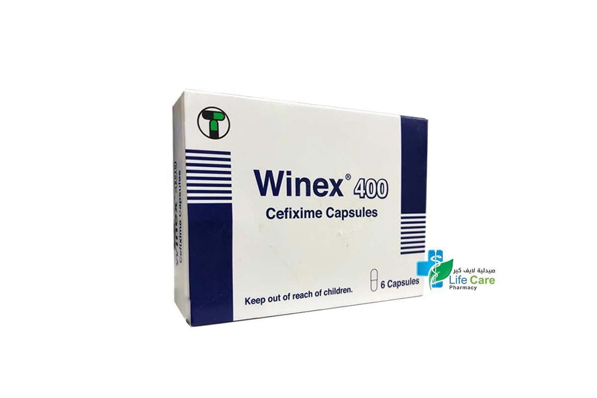 WINEX 400 MG 6 CAP - Life Care Pharmacy