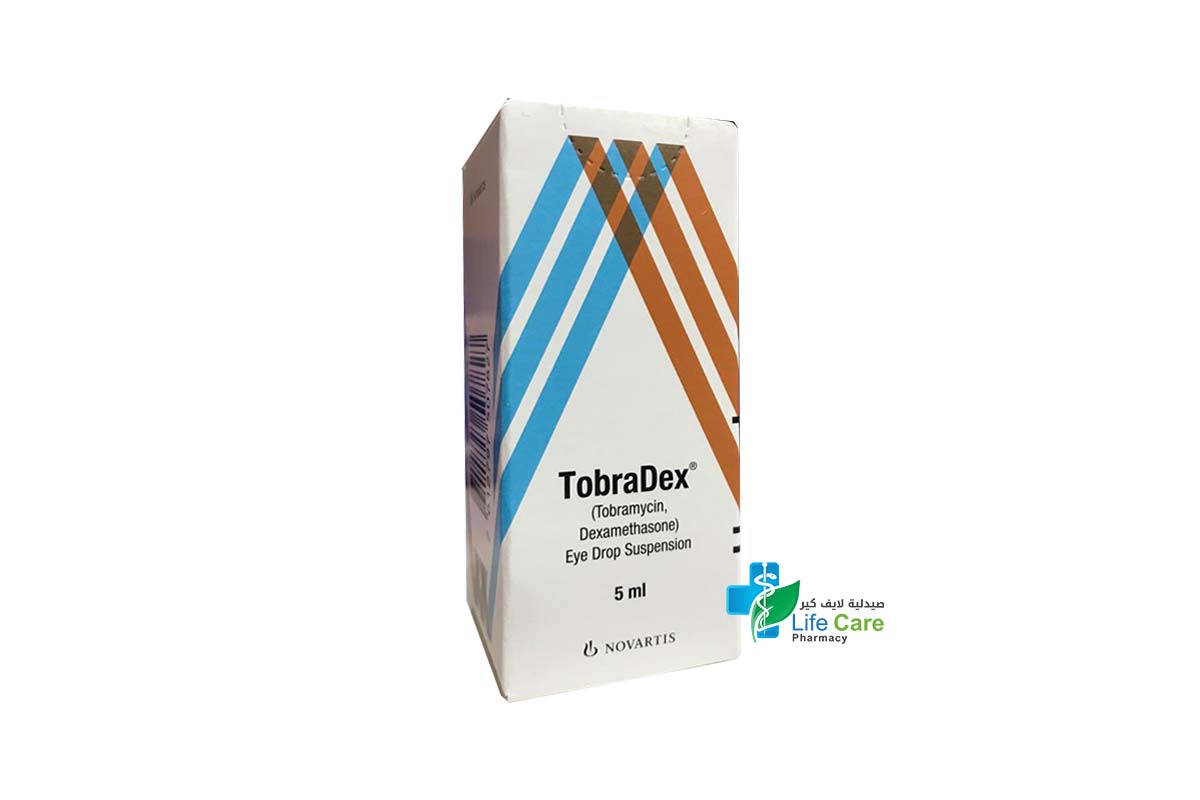 TOBRADEX EYE DROPS 5ML - Life Care Pharmacy