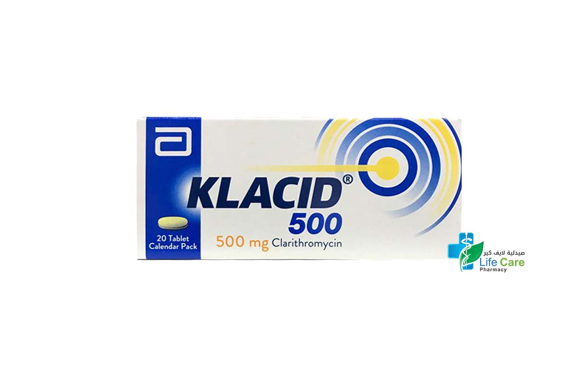 KLACID TABLETS 500MG 20 TAB - Life Care Pharmacy