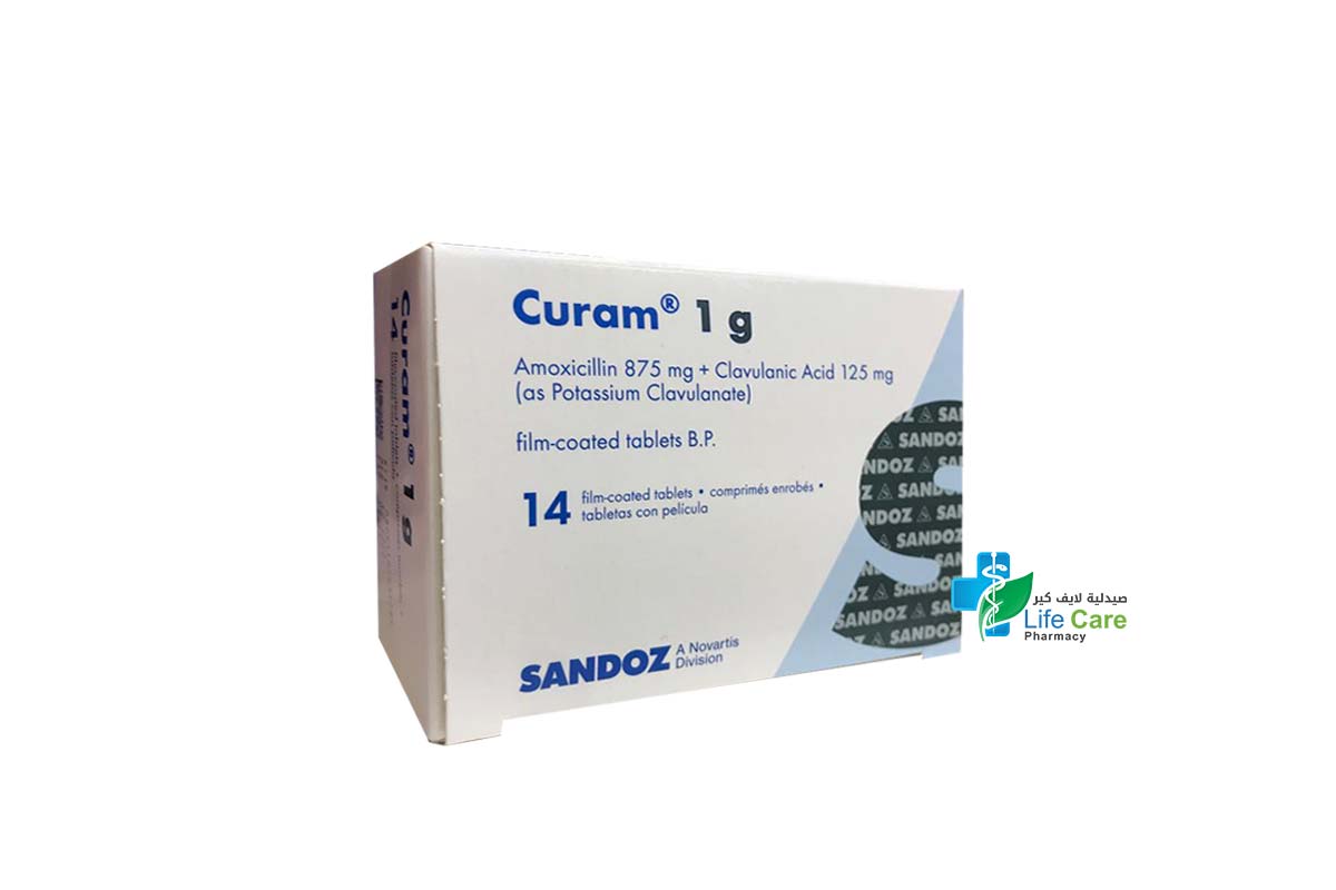 CURAM TABLETS 1GM 14 TAB - Life Care Pharmacy