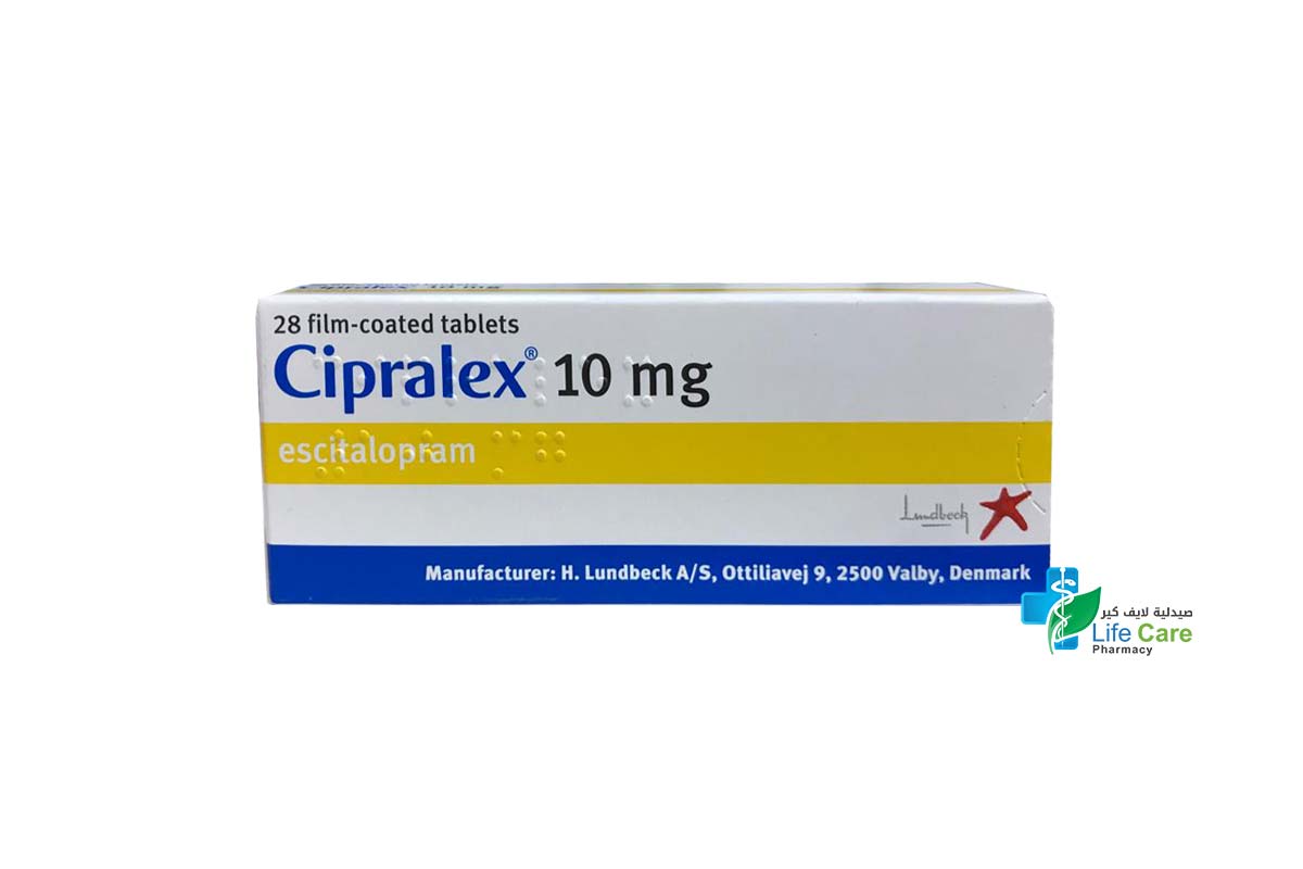 CIPRALEX TABLETS 10MG 28 TAB - Life Care Pharmacy