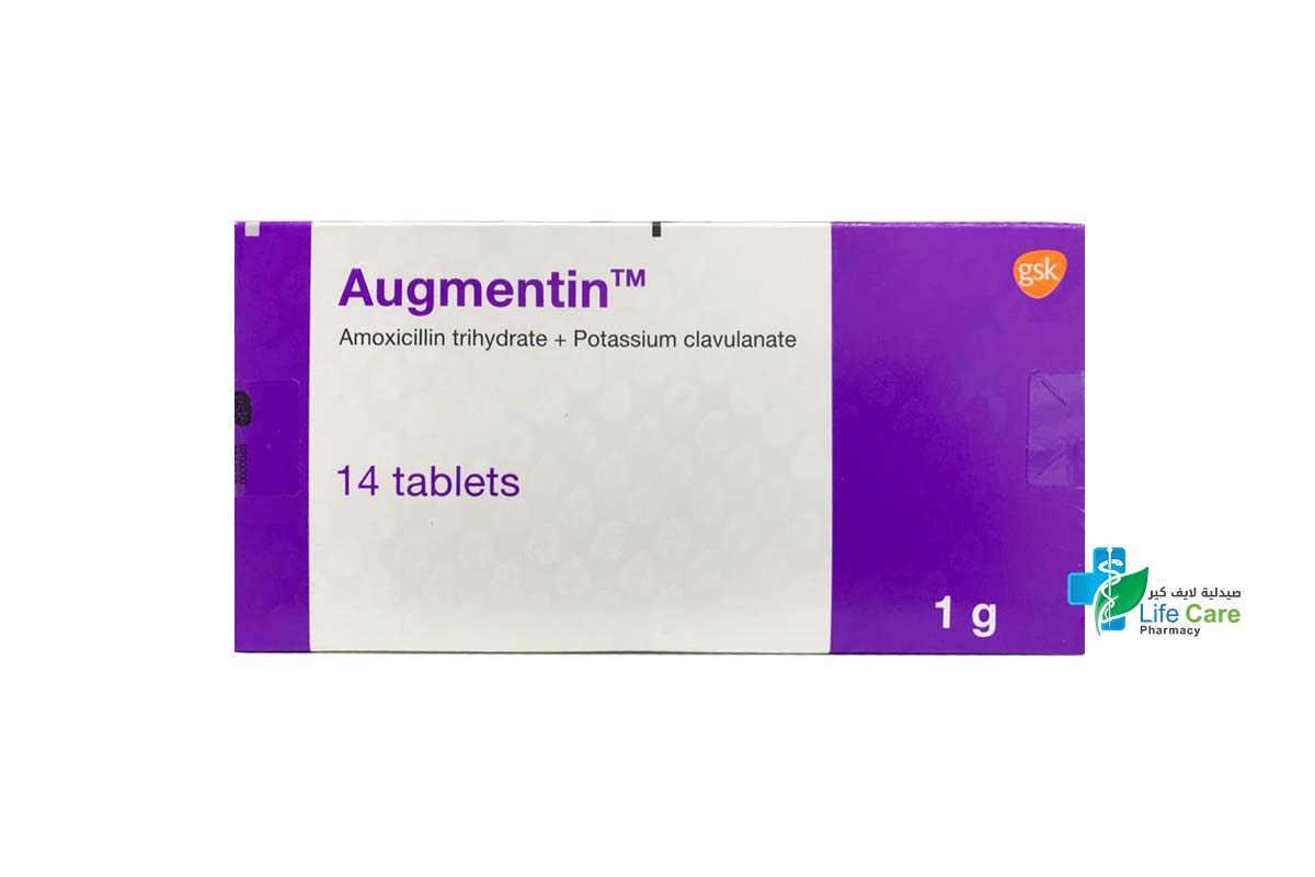 AUGMENTIN 1GM 14TAB - Life Care Pharmacy