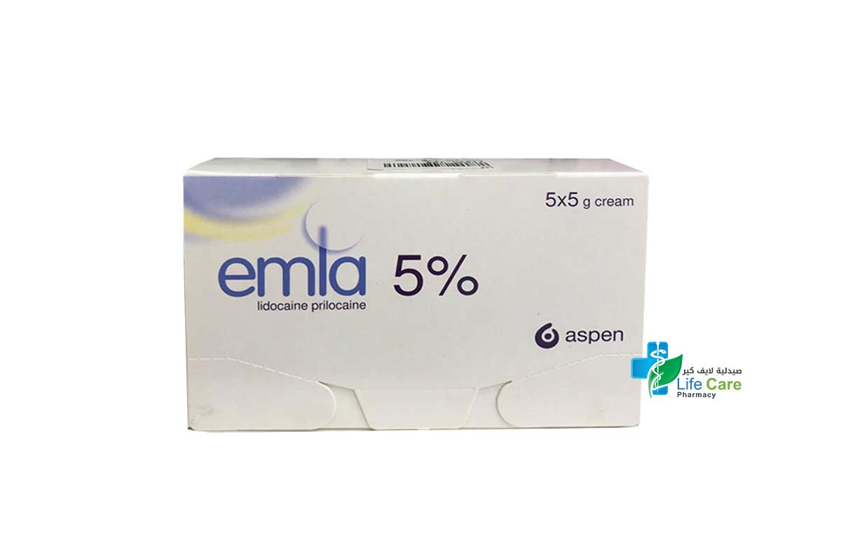 EMLA CREAM 5X5 GM - Life Care Pharmacy