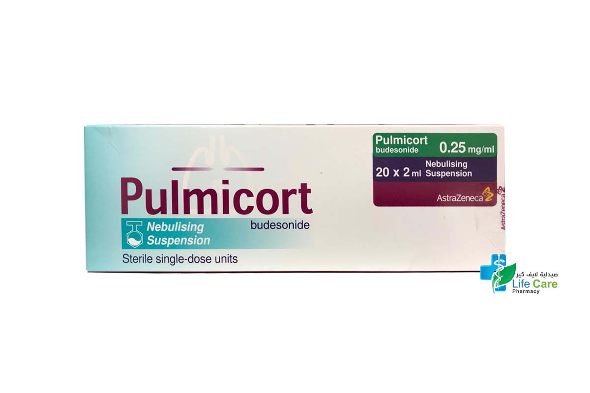 PULMICORT SUSP. FOR NEBL. 0.25 MG/ML 20X2 ML - Life Care Pharmacy