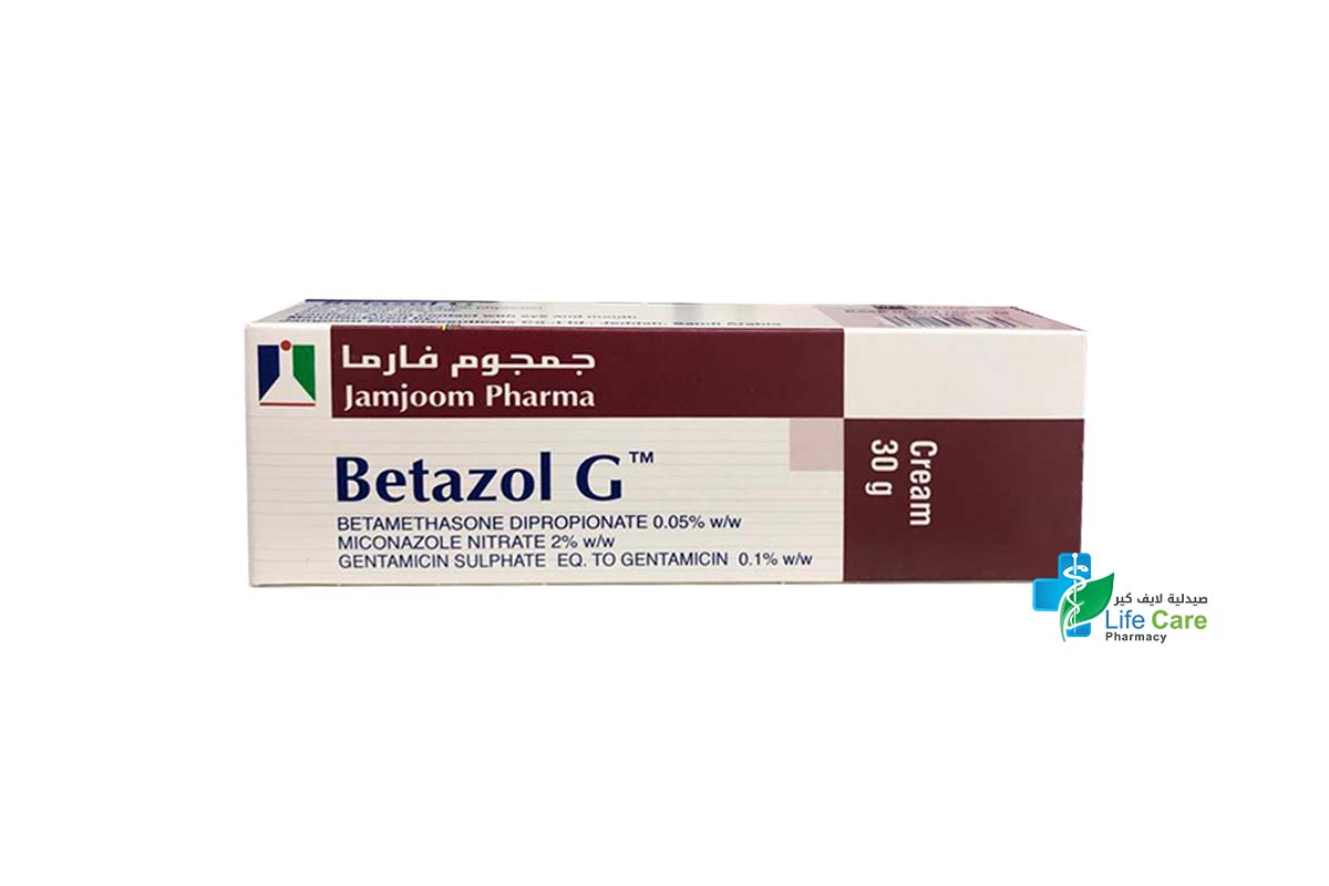 BETAZOL G CREAM 30 GM - Life Care Pharmacy