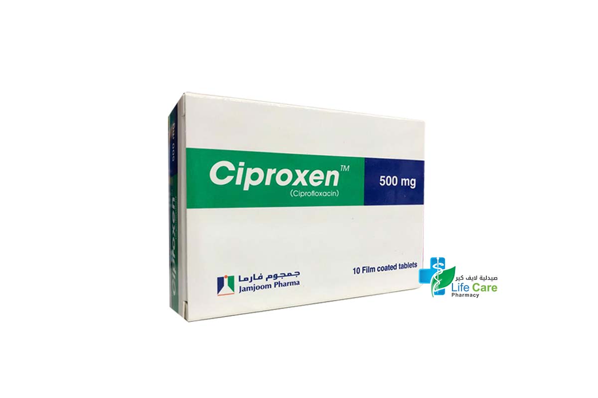 CIPROXEN 500MG 10 TAB - Life Care Pharmacy